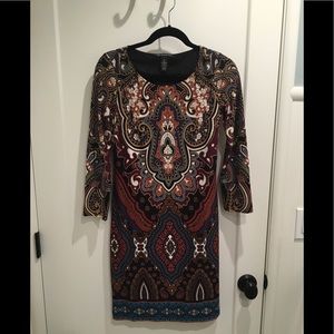 INC Patterned Sheath Dress